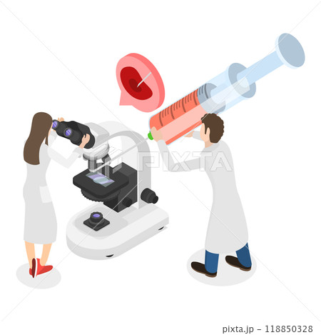 3D Isometric Flat Illustration of In Vitro Fertilization. Item 5 3D Isometric Flat Illustration of In Vitro Fertilization. Item 5 118850328