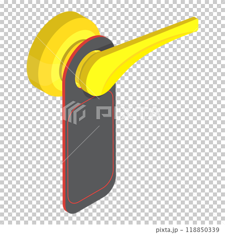 3D Isometric Flat Set of Metal Door Handles. Item 3 3D Isometric Flat Set of Metal Door Handles. Item 3 118850339