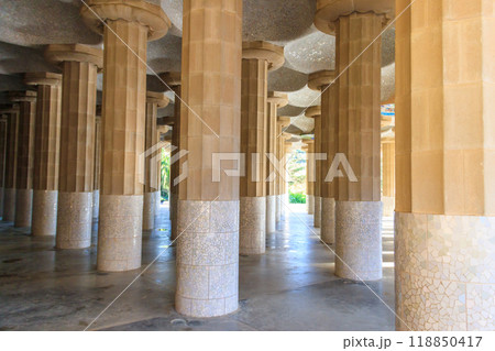 Columns of Hypostyle Room in  Barcelona, Spain 118850417