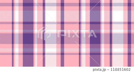 Gingham pattern background. Retro tablecloth texture. Abstract color full of Scott pattern. Pastel gingham seamless background for print on fabric. Vector art 118851602