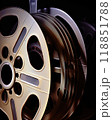 Vintage Film Reels CloseUp for Media and Cinematic Use Perfect for Artistic Projects 118851788