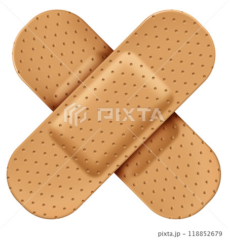 Adhesive Bandage Cross Adhesive Bandage Cross 118852679