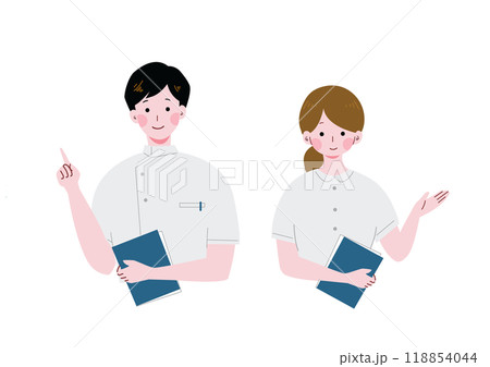 医療従事者の男女 医療従事者の男女 118854044