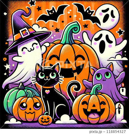 ハロウィンのイラスト 118854327