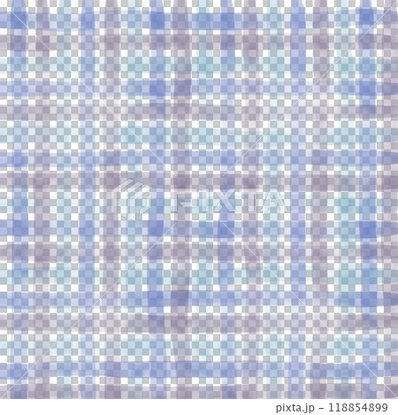 Blue Purple Gray Gingham Check Hand Drawn Pattern Background Overlay 118854899