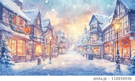 【オーダー無料】ヨーロッパ 古い街並み 雪景色 看板 置物 雑貨 ライトBOX オーダー無料】ヨーロッパ 古い街並み 雪景色 看板 置物 雑貨 ライト