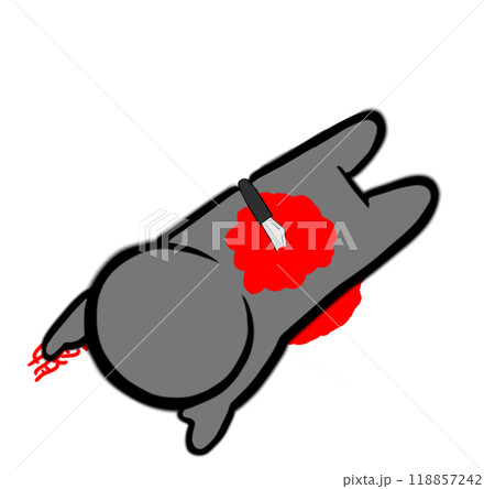 イラスト素材: 殺人現場 118857242