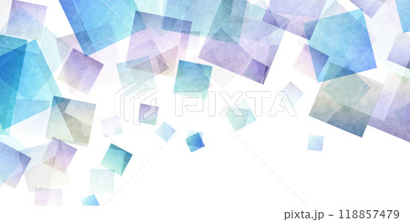 青　幾何学　テクノロジー　模様　背景	 118857479