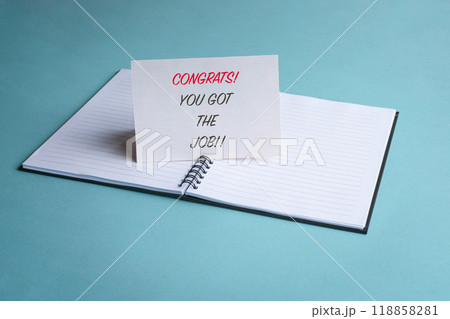 Congrats, you got the job. 118858281