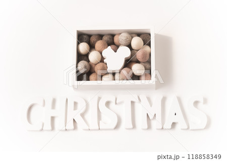 可愛い動物のホワイトクリスマス 118858349