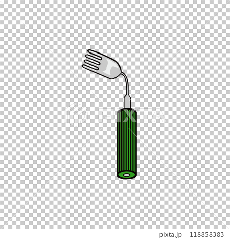 シンプルな自助フォークのイラスト - 福祉用具 シンプルな自助フォークのイラスト - 福祉用具 118858383