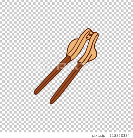 シンプルな自助箸のイラスト - 福祉用具 118858384