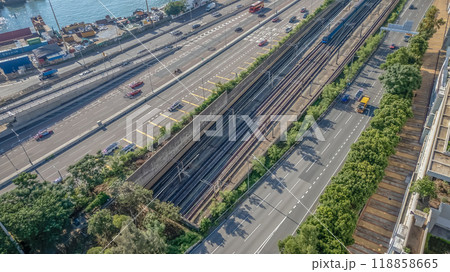 the West Kowloon Highway Scenic View, hk Sept 17 2024 118858665