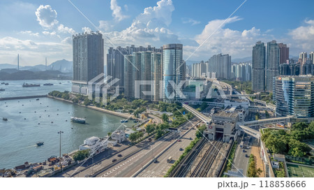 the West Kowloon Highway Scenic View, hk Sept 17 2024 the West Kowloon Highway Scenic View, hk Sept 17 2024 118858666