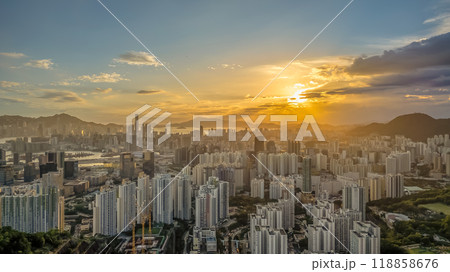 the Kowloon is characterized by its mix of modern skyscrapers the Kowloon is characterized by its mix of modern skyscrapers 118858676