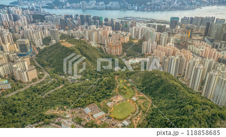 eastern part of Kowloon offers a captivating cityscape eastern part of Kowloon offers a captivating cityscape 118858685