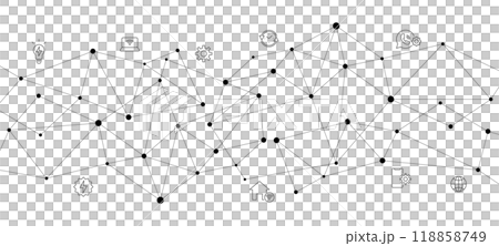 幾何抽象六角科學技術圖示背景 幾何抽象六角科學技術圖示背景 118858749