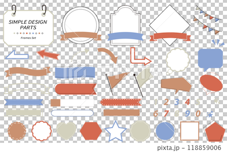 Easy-to-use, simple and stylish frame set 118859006