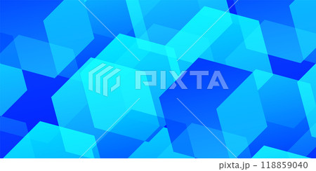 青 立体 テクノロジー 模様 背景 青 立体 テクノロジー 模様 背景 118859040