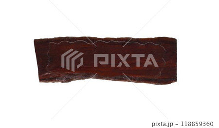 Blank old wooden board sign in rectangular shape. 118859360