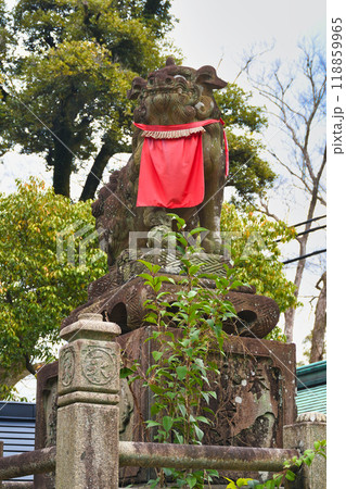 京都  伏見稲荷大社　狛犬（京都府京都市伏見区） 118859965