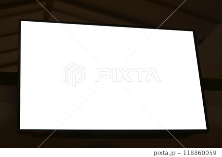 Black light banner on dark background. 118860059