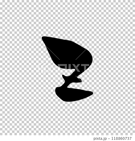 z（アルファベット/小文字）/手書きの筆文字素材 118860737