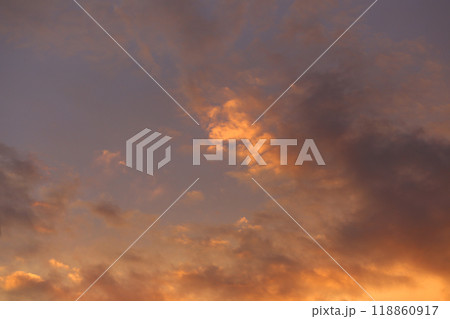 Clouds and twilight sky in the background after sunset Sky view for natural landscape design. 118860917