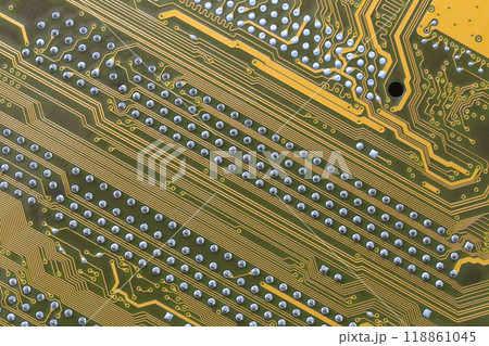 Yellow Mainboard panel background. 118861045