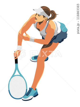 女子テニス選手 118863383
