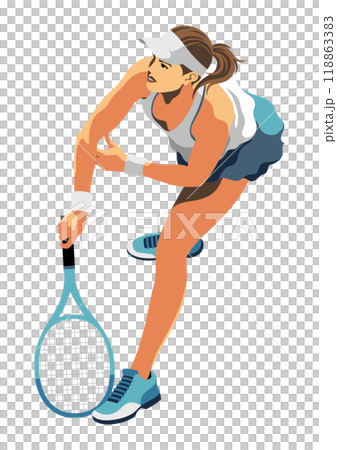 女子テニス選手 118863383
