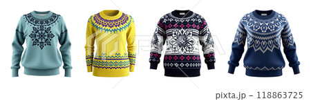いろんなセーターのイラストセット 118863725