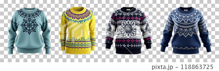 いろんなセーターのイラストセット 118863725