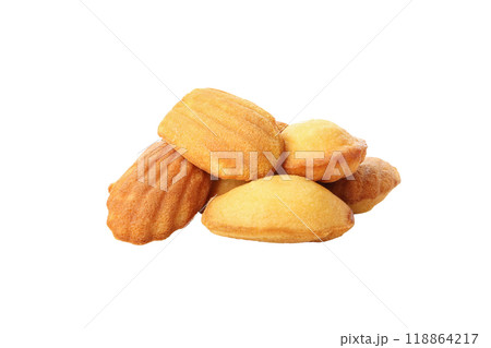 PNG, Madeleine cakes, isolated on white background PNG, Madeleine cakes, isolated on white background 118864217