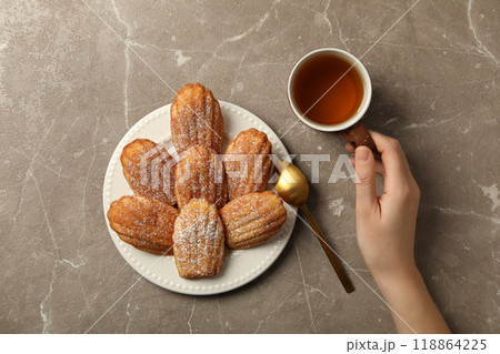 Madeleine cakes, food for eat with tea and coffee 118864225