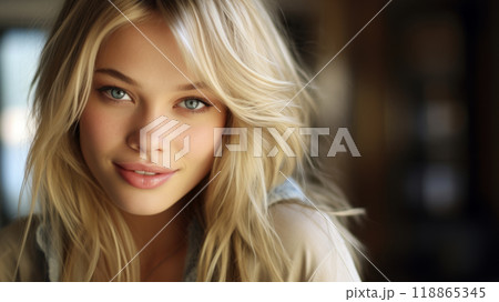 Portrait of a young attractive girl. 118865345