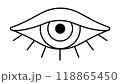 Half-closed eye tired and sleepy 118865450