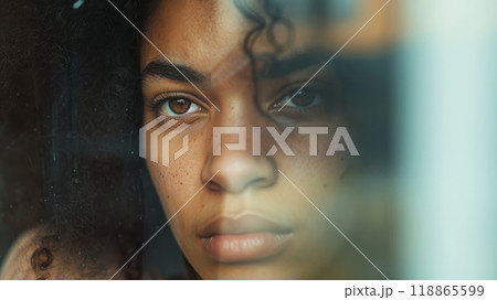 Close up portrait of a woman 118865599