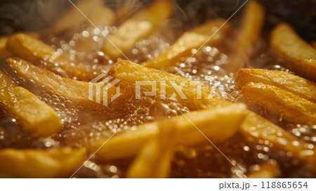 Crispy hot potatoes 118865654