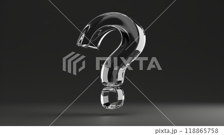 Question mark on black background 118865758