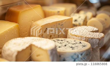 Close-up of cheese on the counter 118865808