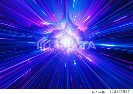 カラフルな光の背景 118865927