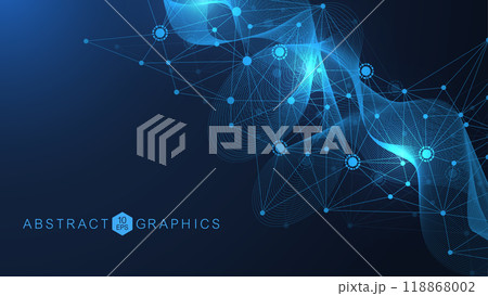 Global network connection. Global business. Social network communication. Internet technology. Vector illustration 118868002