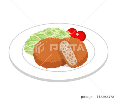 メンチカツのイラスト 118868378