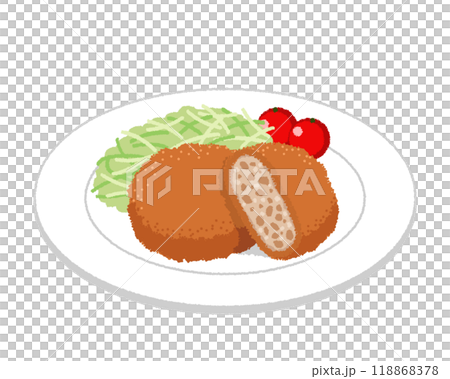 メンチカツのイラスト 118868378