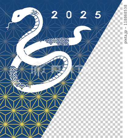 2025 New Year's card material: Year of the snake 2025 New Year's card material: Year of the snake 118868538