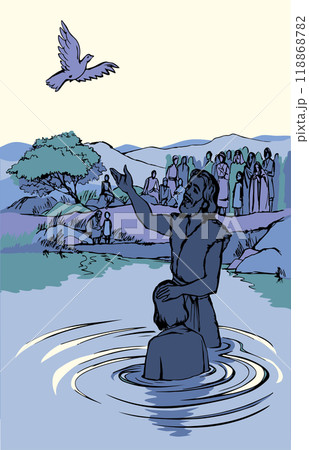 Vector drawing. Pilat washes his gands 118868782