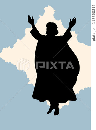 Vector drawing. Jesus ascends into heaven 118868813