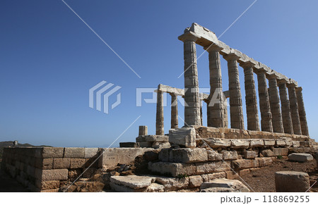 Temple of Poseidon, Attica peninsula, Greece 118869255