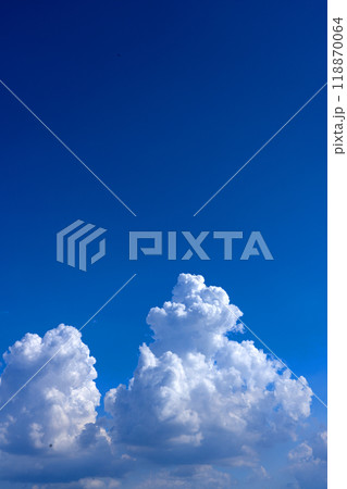入道雲と青空のコピースペース 118870064